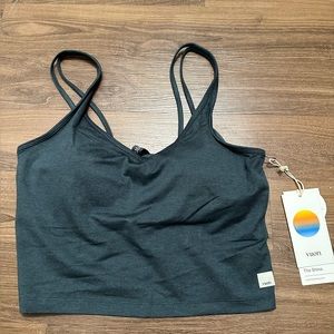 Vuori Halo Performance Crop - Stone Heather Size L